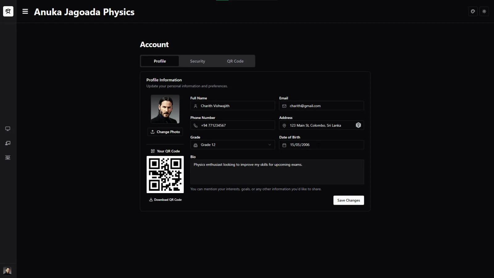 Instructor dashboard